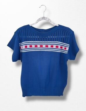 Vintage 1980s Lightweight Nautical Sweater, Size L